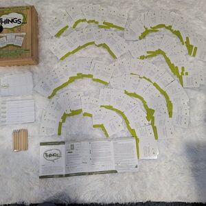 Party Game with Green and White Cards